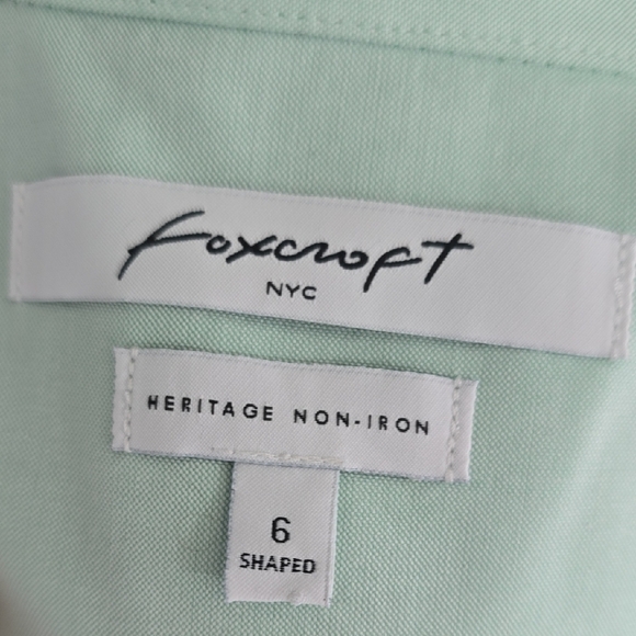 Foxcroft Light Green Button-Down Shirt - Picture 5 of 5